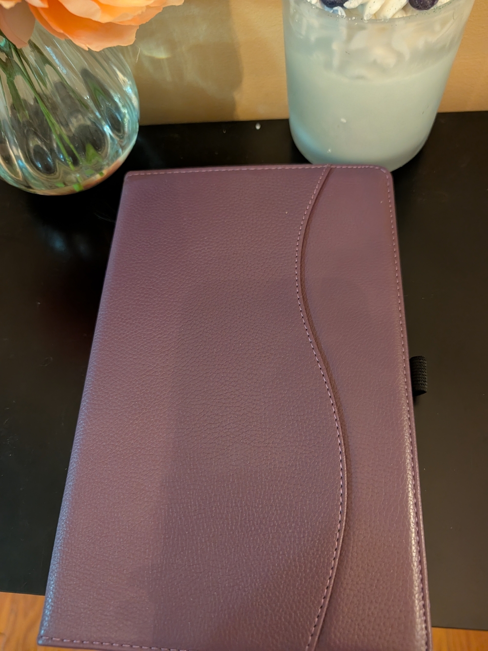 Purple PU Tablet Case with Pen Loop - Brand Unspecified